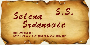Selena Srdanović vizit kartica